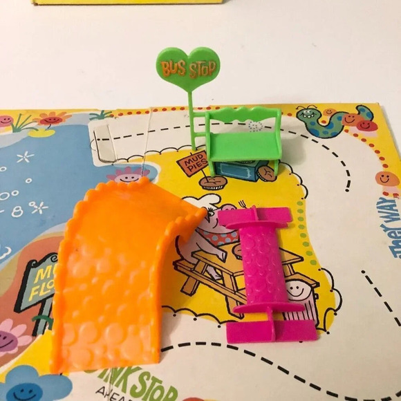 Vintage 1969 Mattel  Upsy Downsy Pudgy Fudgy Doll Playset with Board and Book - Picture 8 of 16